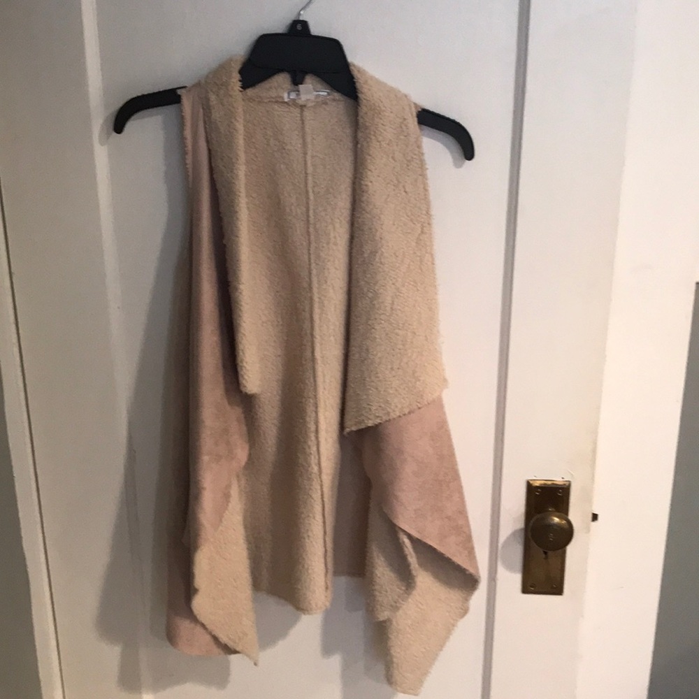 Cozy soft cream vest